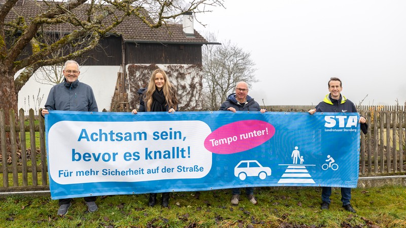 Wangen installiert Banner gegen hohes Tempo und Unachtsamkeit Wangen installiert Banner gegen hohes Tempo und Unachtsamkeit